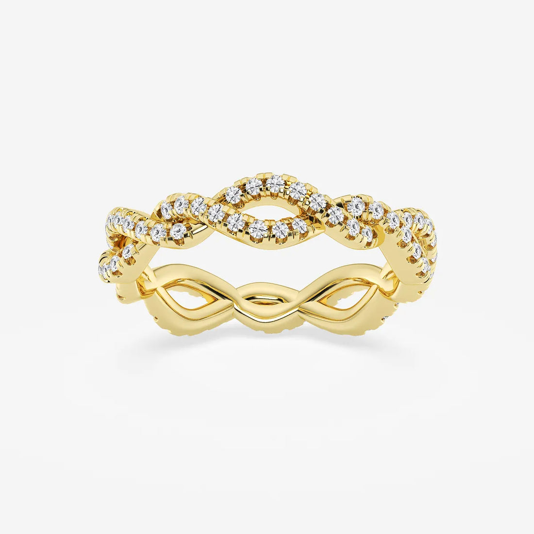 Infinéra Twist Round Lab-Grown Diamond Infinity Eternity Band