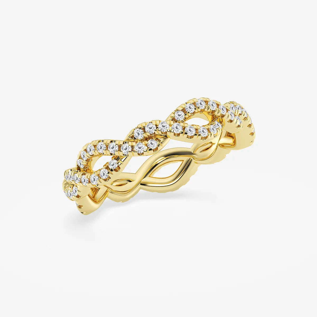 Infinéra Twist Round Lab-Grown Diamond Infinity Eternity Band