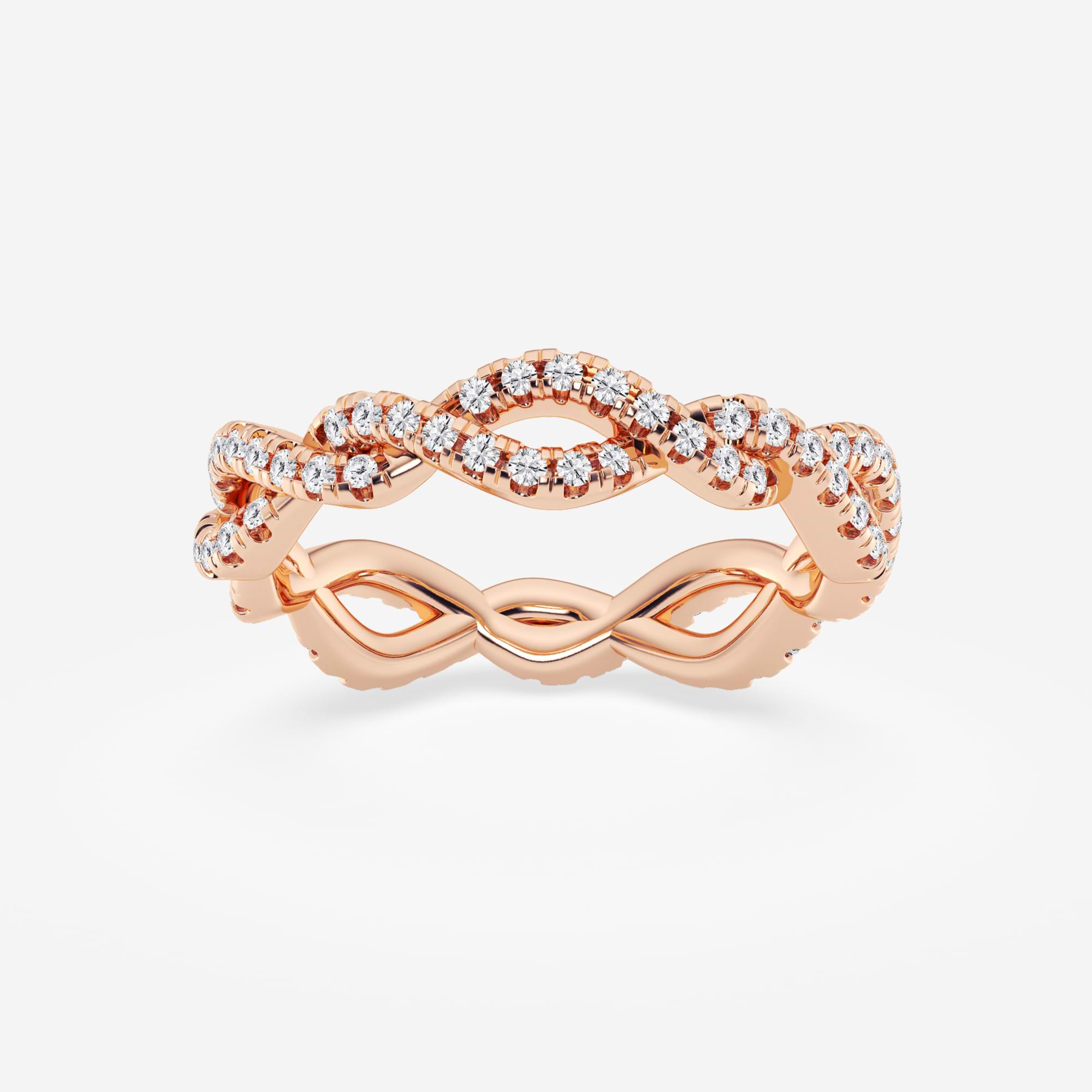 Infinéra Twist Round Lab-Grown Diamond Infinity Eternity Band