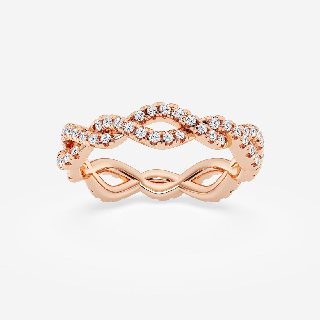 Infinéra Twist Round Lab-Grown Diamond Infinity Eternity Band