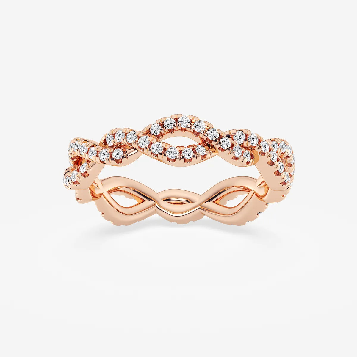 Infinéra Twist Round Lab-Grown Diamond Infinity Eternity Band
