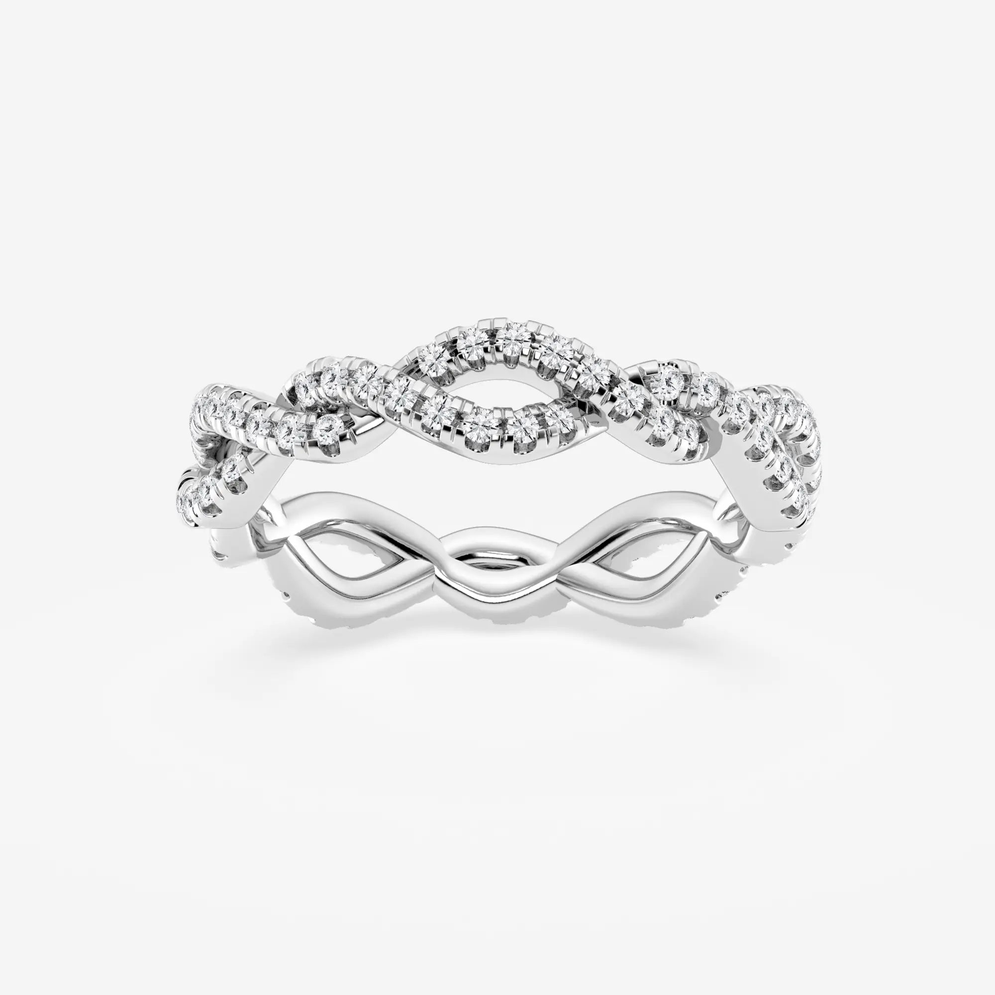 Infinéra Twist Round Lab-Grown Diamond Infinity Eternity Band
