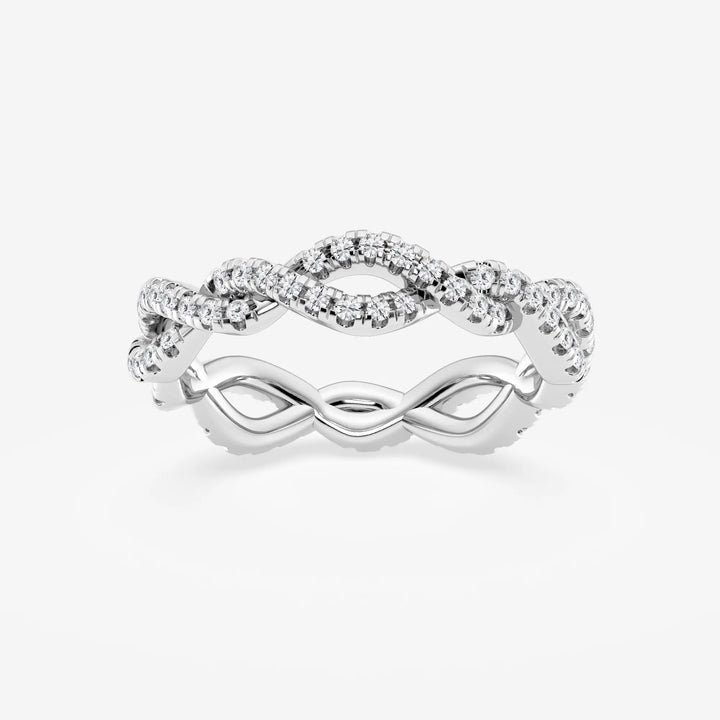 Infinéra Twist Round Lab-Grown Diamond Infinity Eternity Band