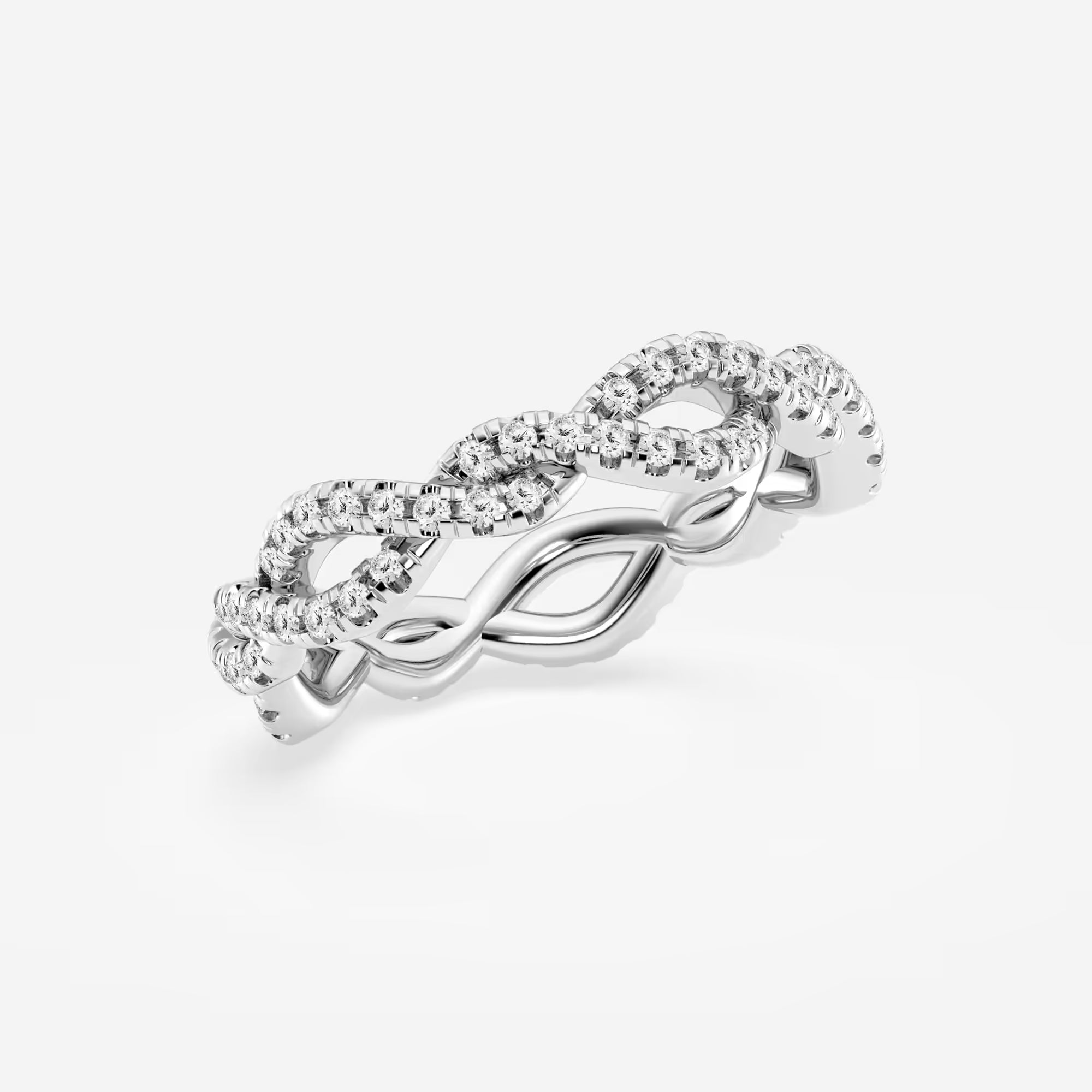 Infinéra Twist Round Lab-Grown Diamond Infinity Eternity Band