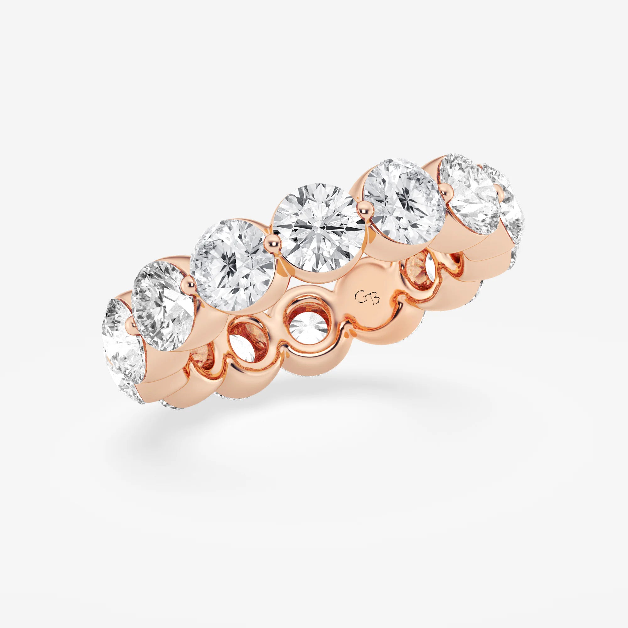 Aethera Round Lab-Grown Floating Diamond Eternity Band
