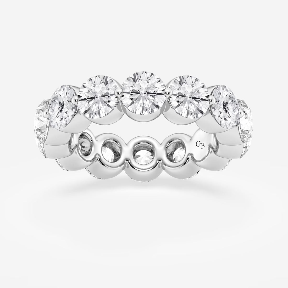 Aethera Round Lab-Grown Floating Diamond Eternity Band