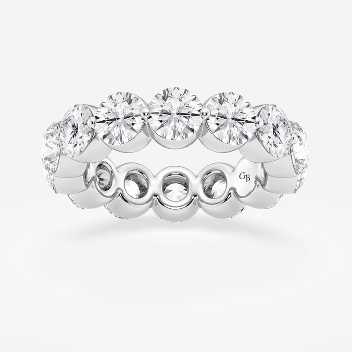 Aethera Round Lab-Grown Floating Diamond Eternity Band