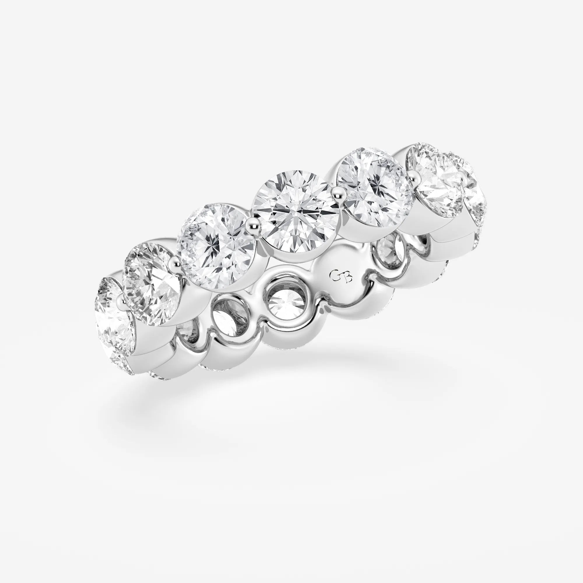 Aethera Round Lab-Grown Floating Diamond Eternity Band