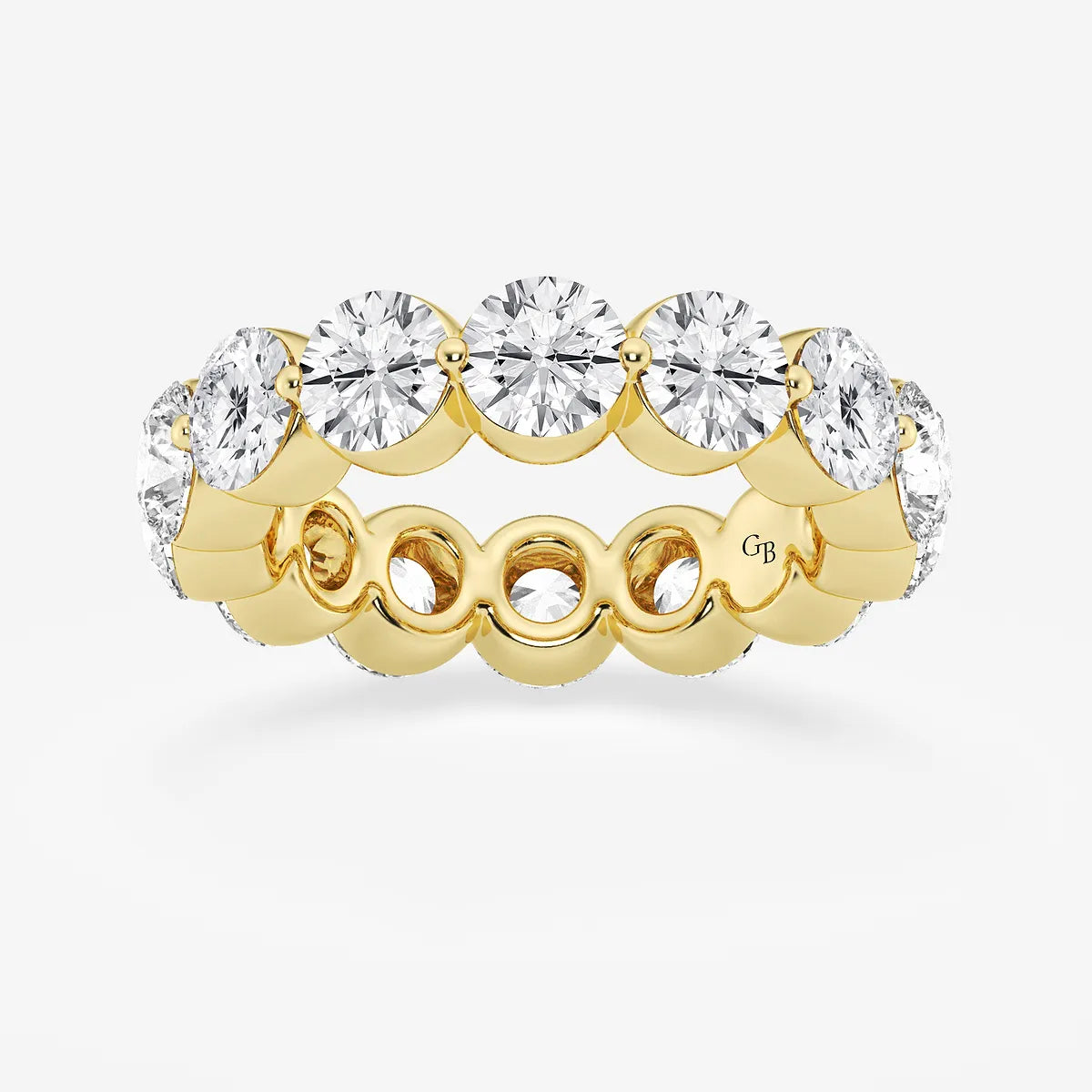 Aethera Round Lab-Grown Floating Diamond Eternity Band