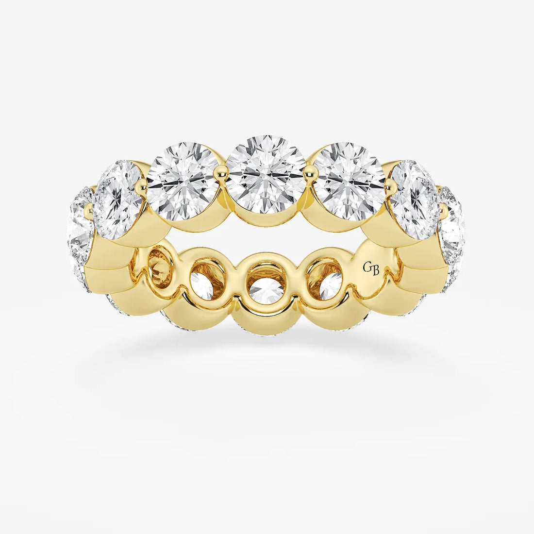 Aethera Round Lab-Grown Floating Diamond Eternity Band