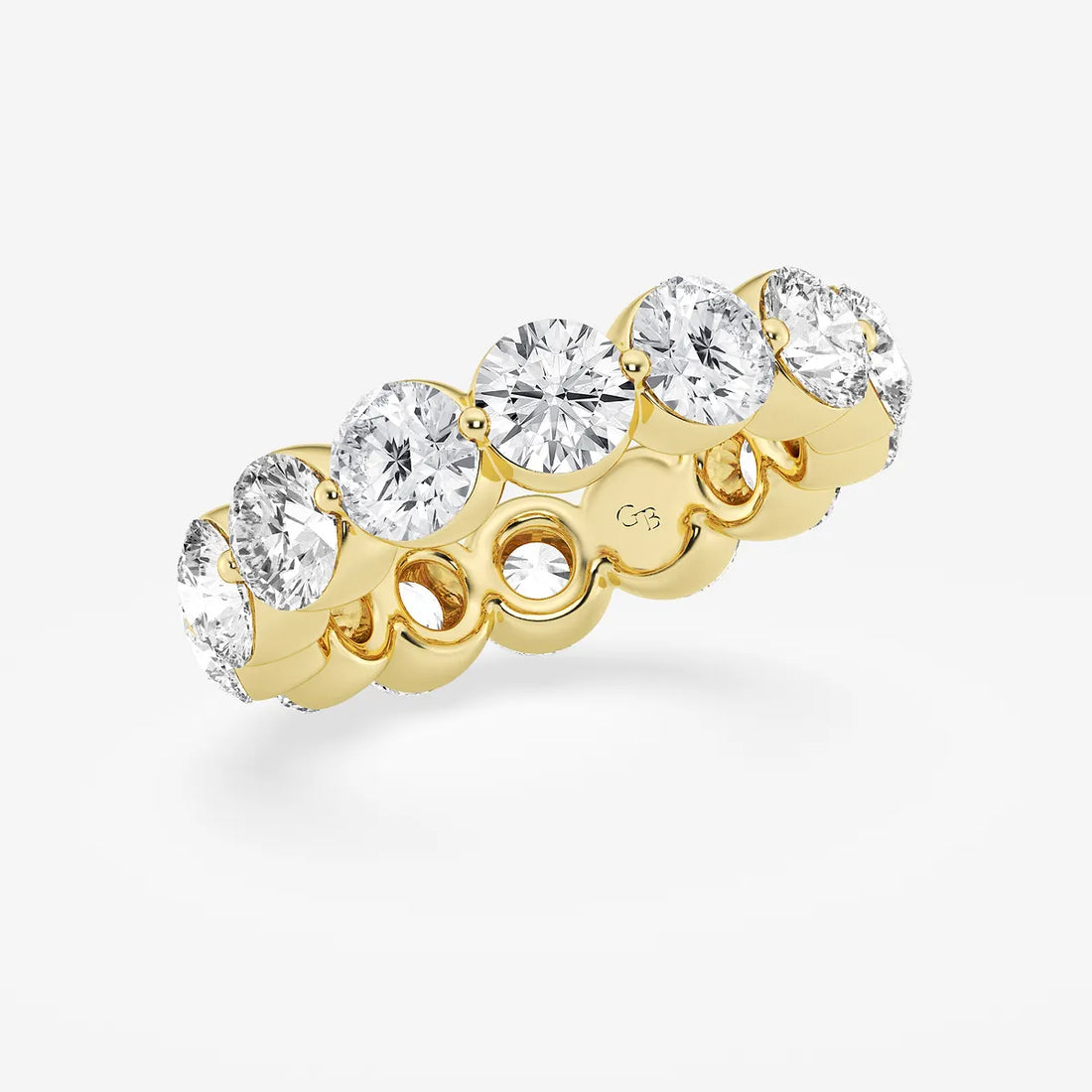 Aethera Round Lab-Grown Floating Diamond Eternity Band