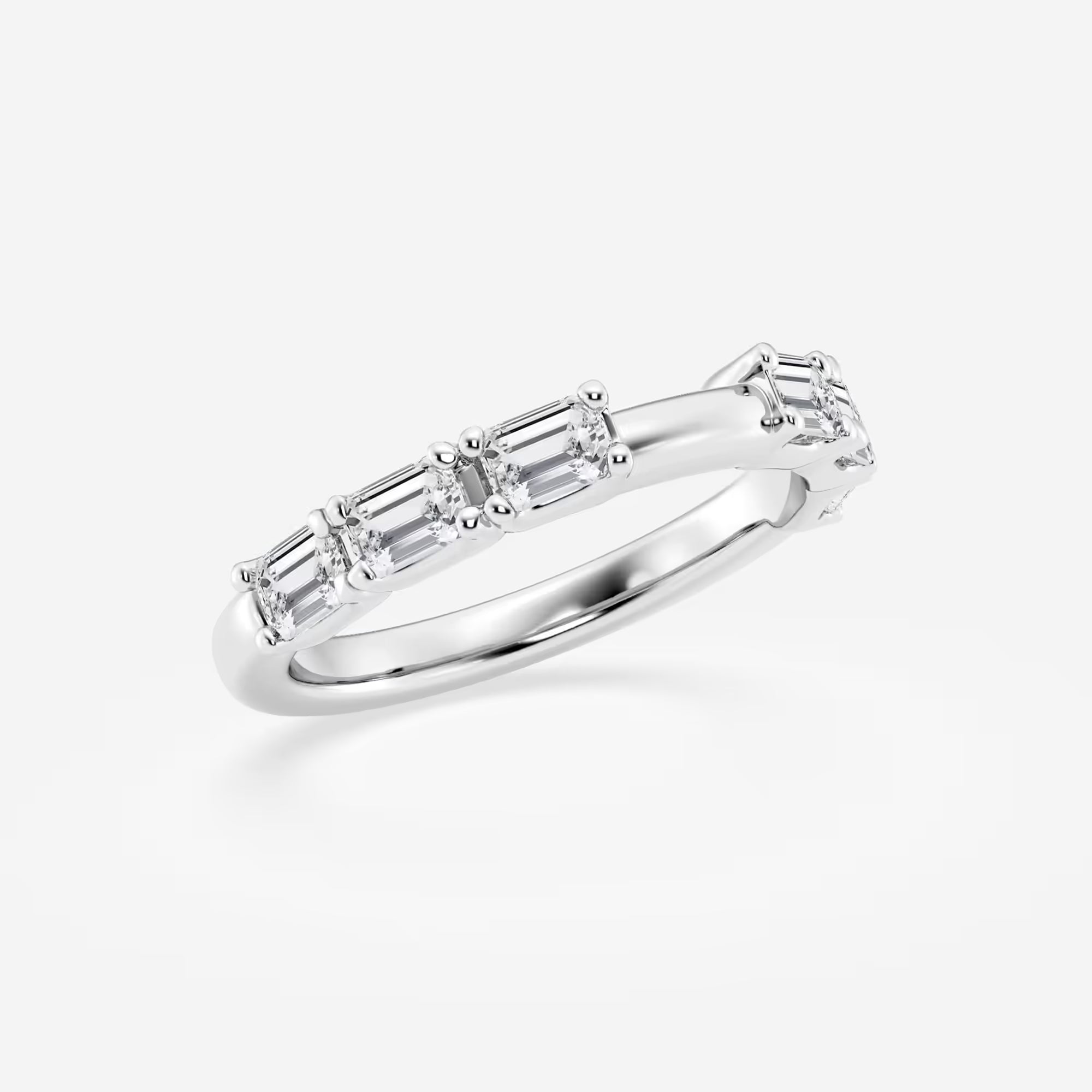 Élanza Emerald Lab-Grown Diamond Wedding Band