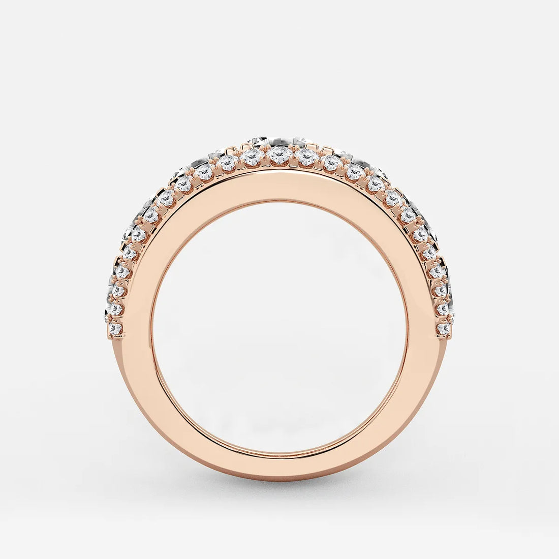 Aurelio Asscher & Round Lab-Grown Diamond Multi-Row Band