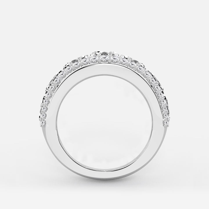 Aurelio Asscher & Round Lab-Grown Diamond Multi-Row Band