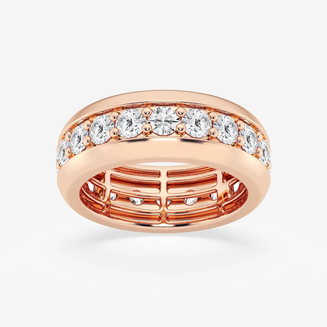 EternaLuxe Round Lab-Grown Diamond Pavé Eternity Band
