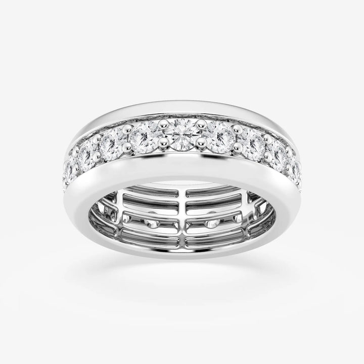 EternaLuxe Round Lab-Grown Diamond Pavé Eternity Band