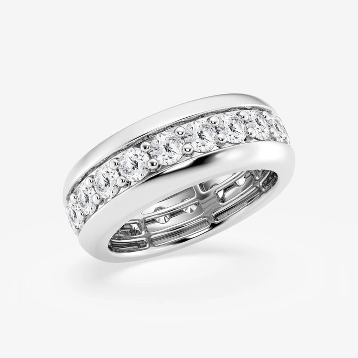 EternaLuxe Round Lab-Grown Diamond Pavé Eternity Band
