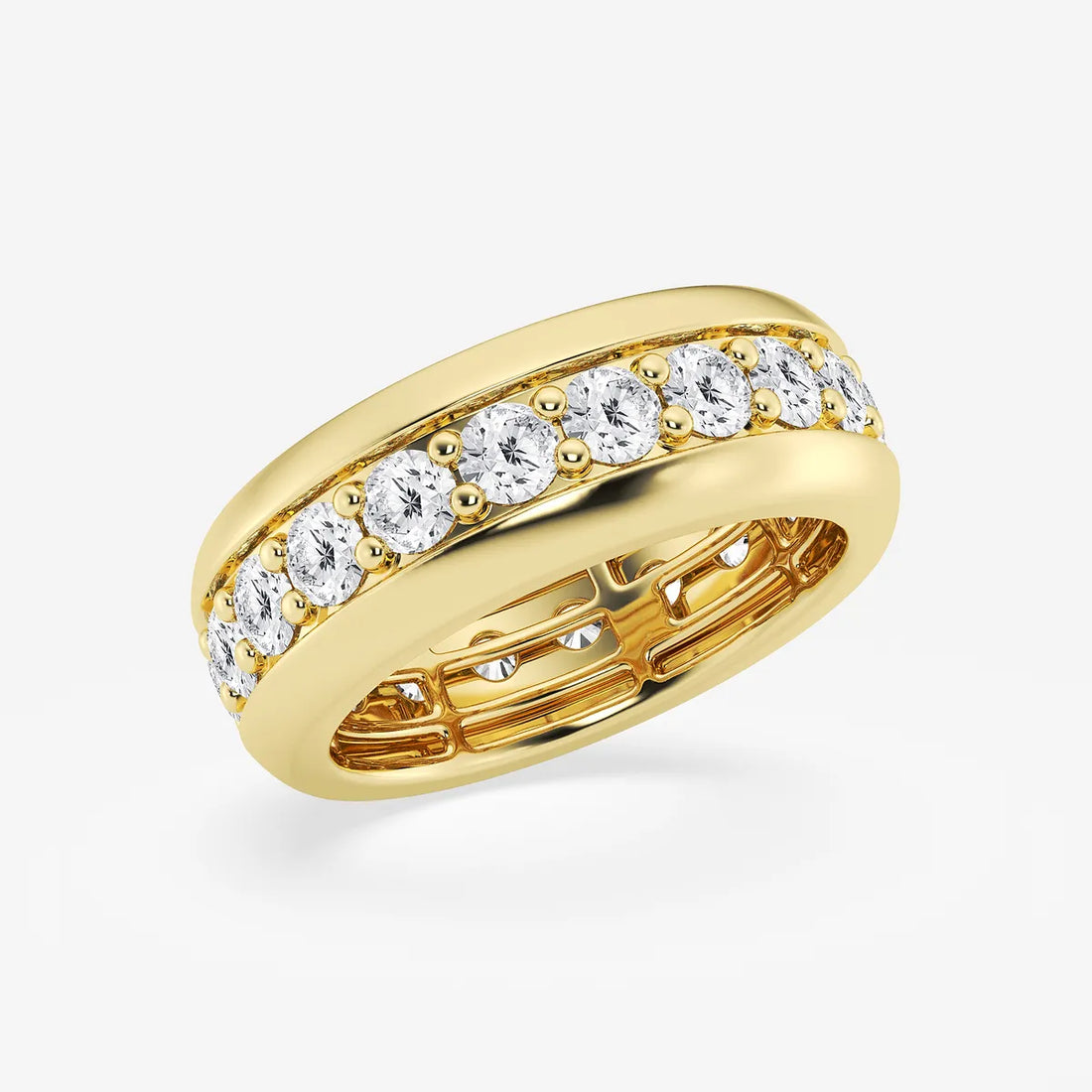 EternaLuxe Round Lab-Grown Diamond Pavé Eternity Band