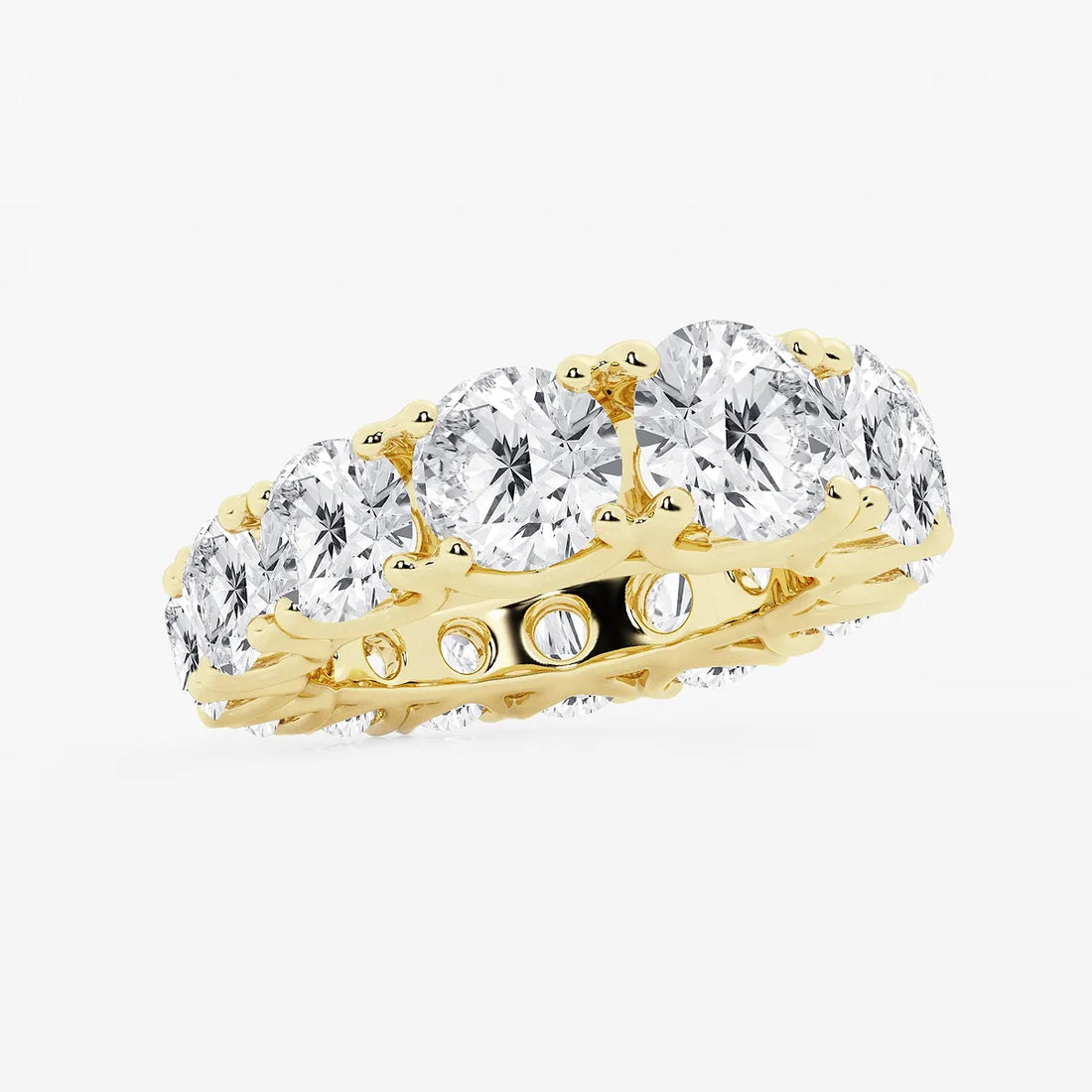 Luminara Round Lab-Grown Diamond Graduated Eternity Band