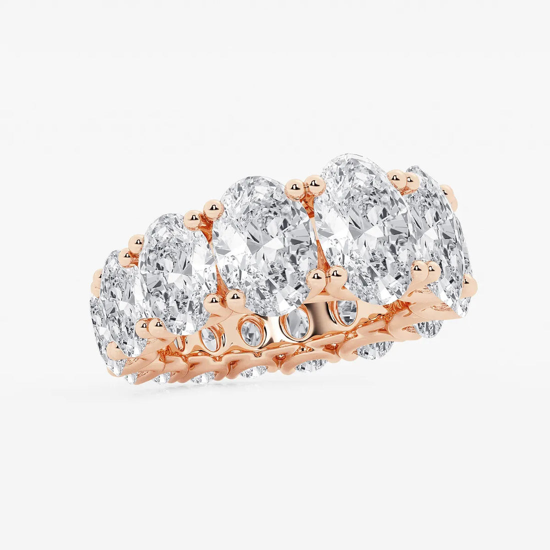 Gradiora Oval Luxe Lab-Grown Diamond Graduated Eternity Band