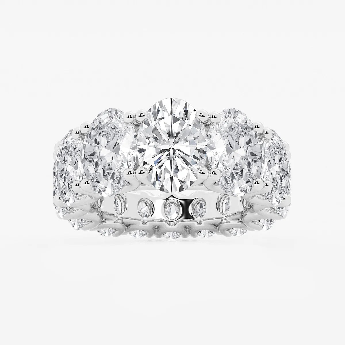 Gradiora Oval Luxe Lab-Grown Diamond Graduated Eternity Band