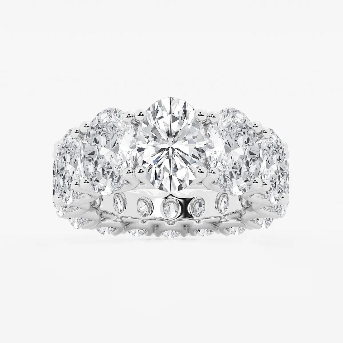 Gradiora Oval Luxe Lab-Grown Diamond Graduated Eternity Band
