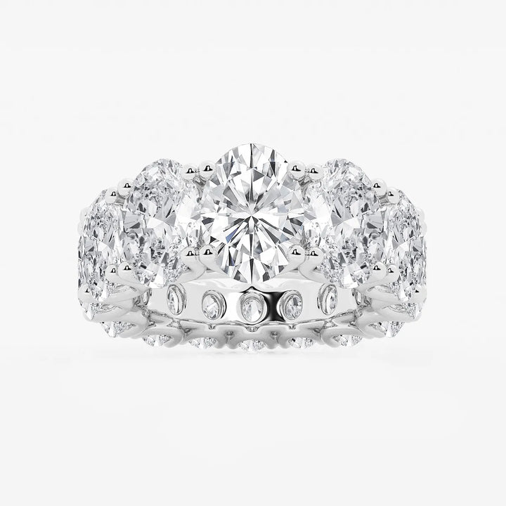Gradiora Oval Luxe Lab-Grown Diamond Graduated Eternity Band