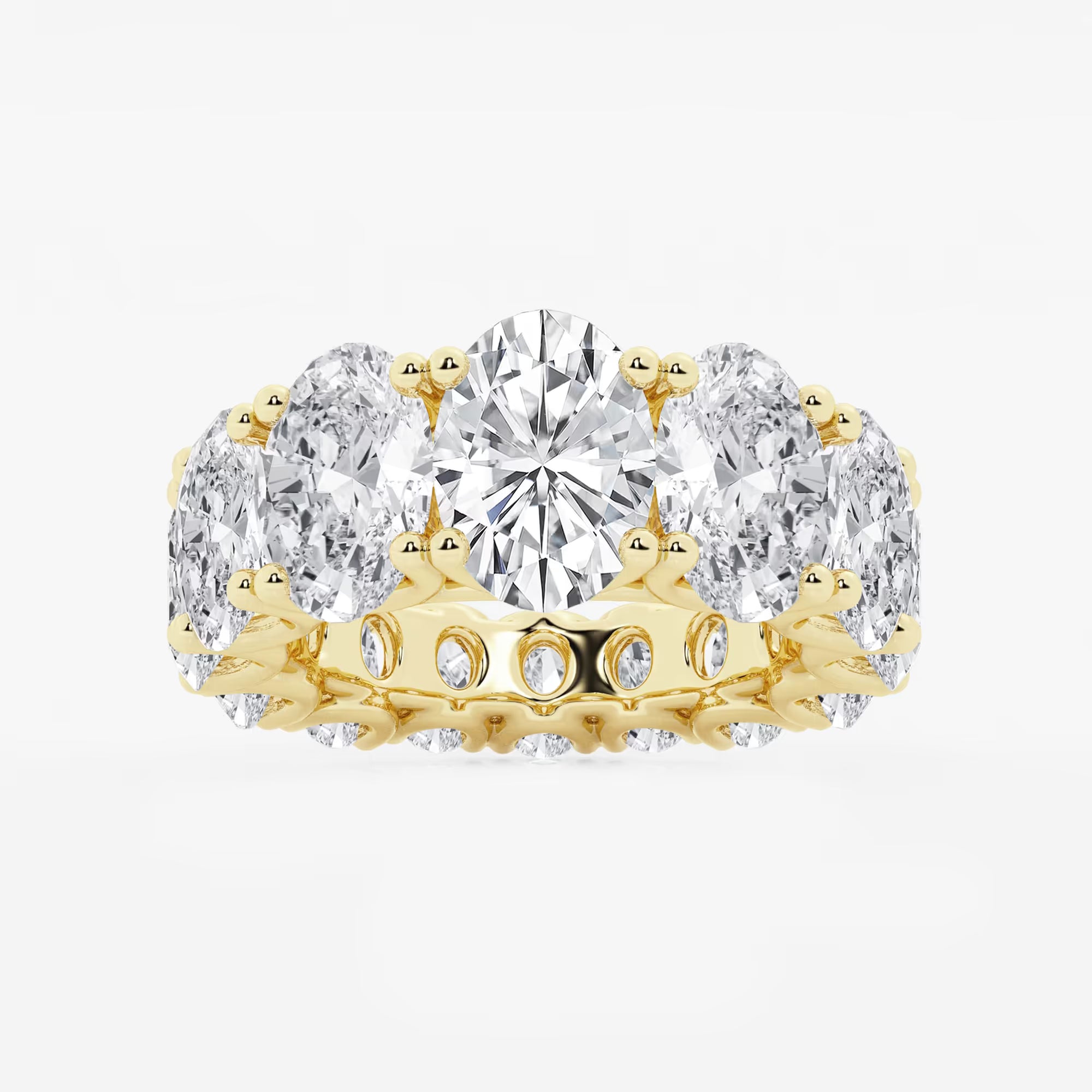 Gradiora Oval Luxe Lab-Grown Diamond Graduated Eternity Band