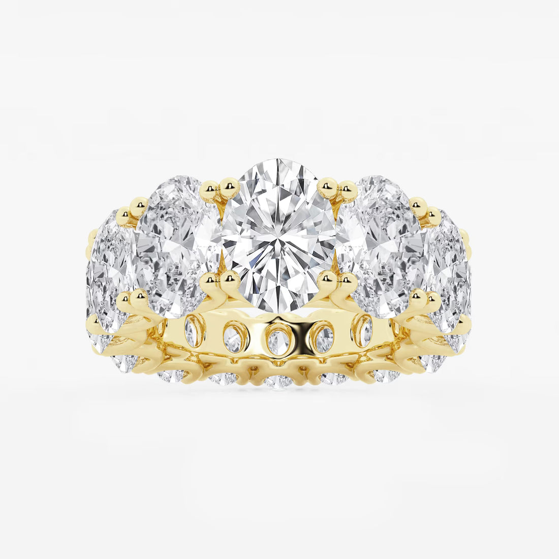 Gradiora Oval Luxe Lab-Grown Diamond Graduated Eternity Band