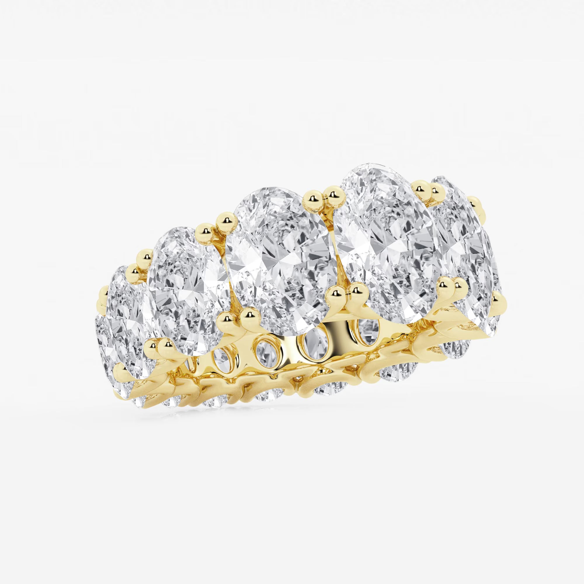 Gradiora Oval Luxe Lab-Grown Diamond Graduated Eternity Band