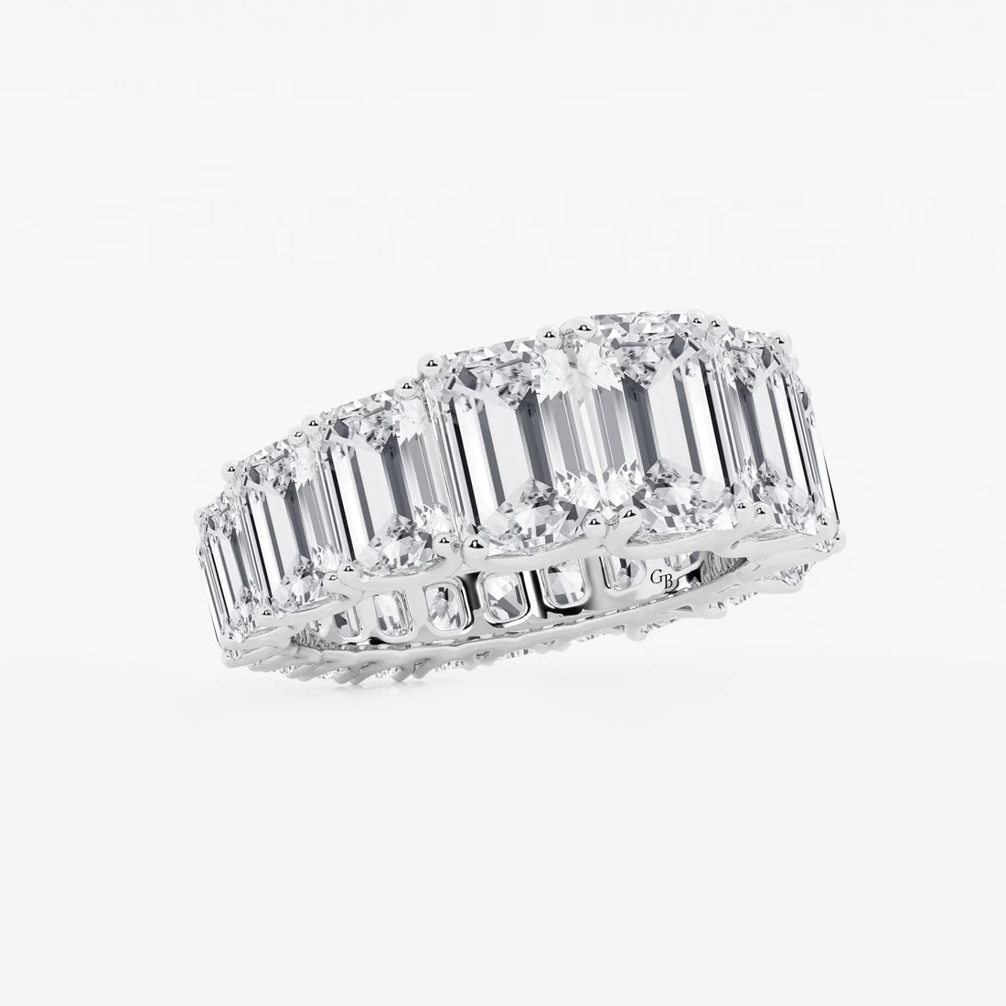 Gradiora Luxe Emerald Lab-Grown Diamond Graduated Eternity Band