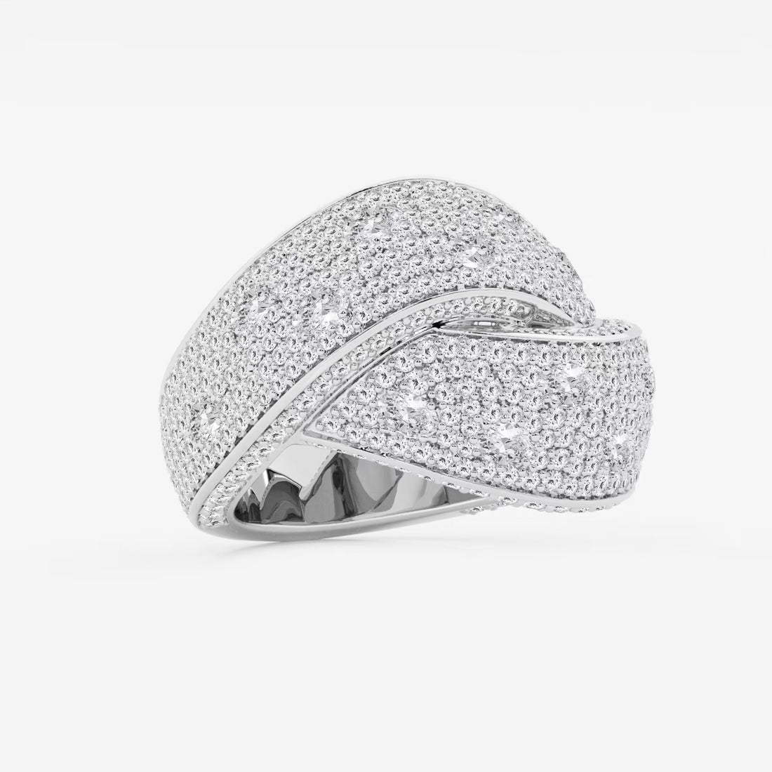 Luméa Oval Lab-Grown Diamond Pavé Twist Band