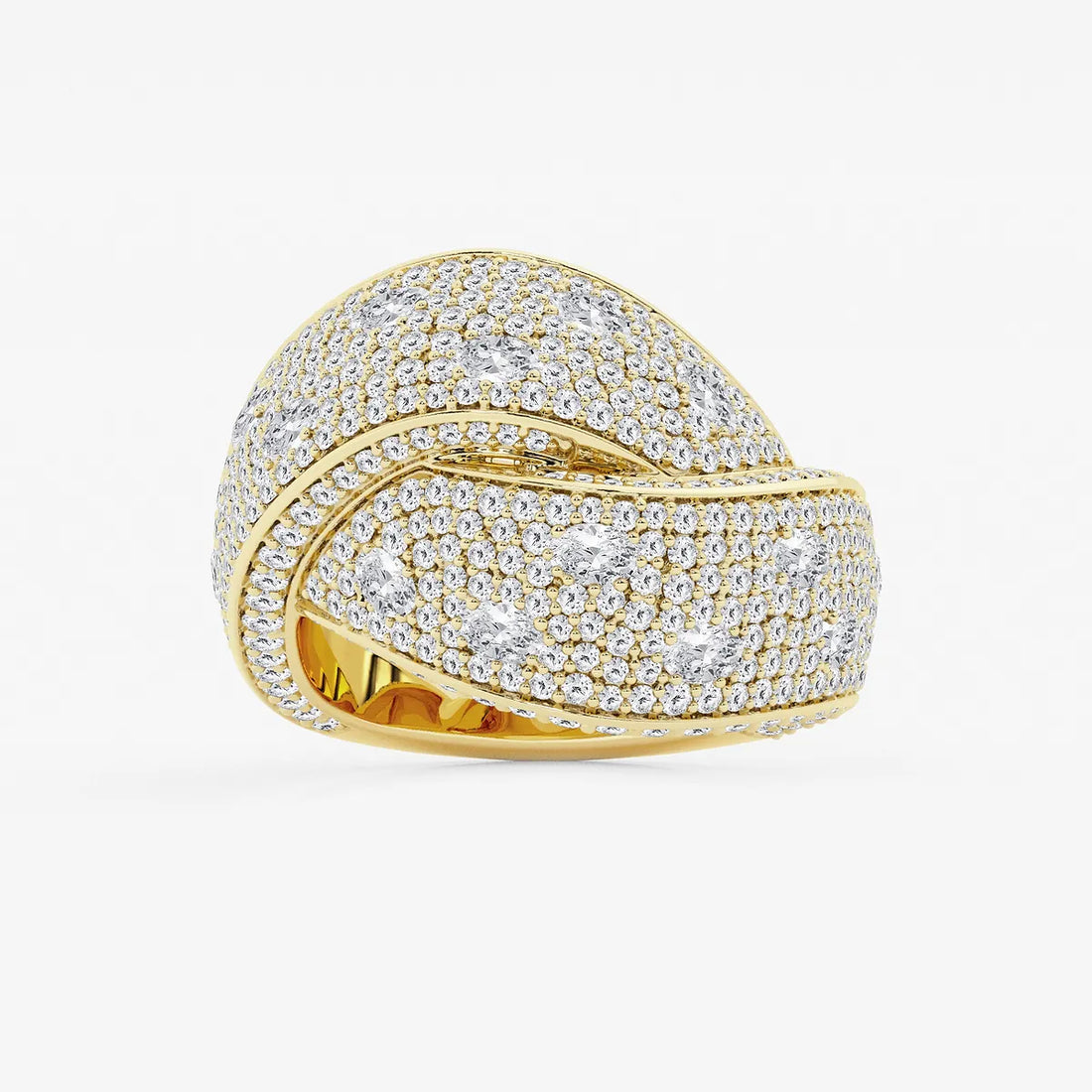 Luméa Oval Lab-Grown Diamond Pavé Twist Band