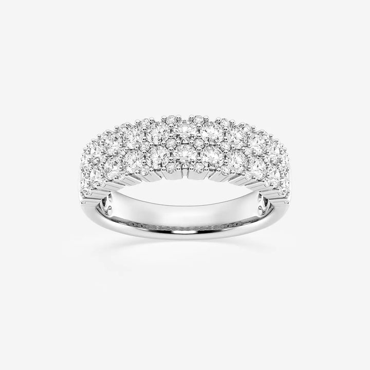 Duoréa Round Lab-Grown Diamond Double Row Band