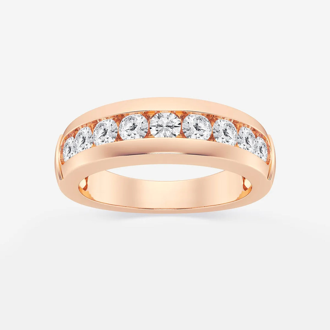 Novara Round Lab-Grown Diamond Nine-Stone Wedding Band