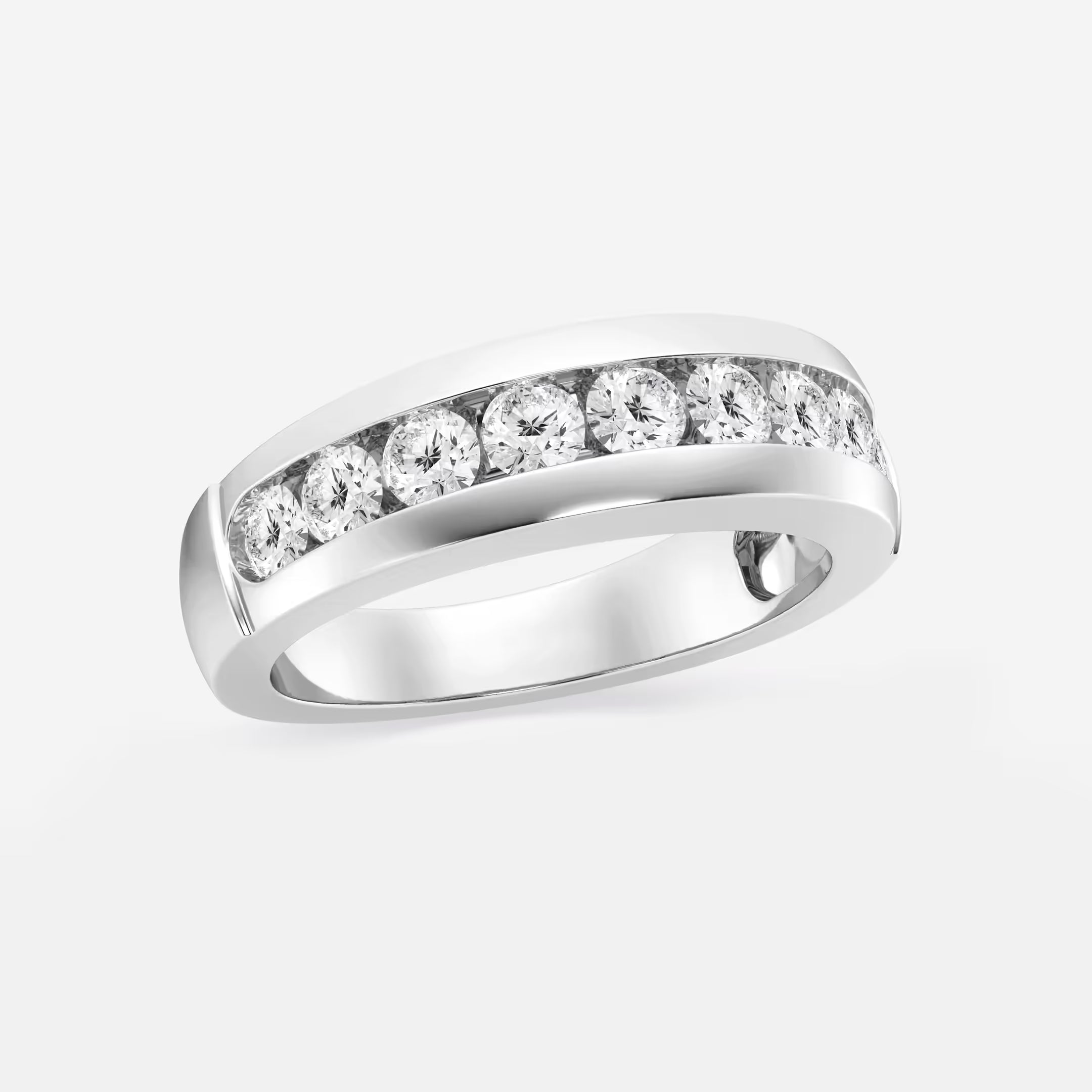 Novara Round Lab-Grown Diamond Nine-Stone Wedding Band