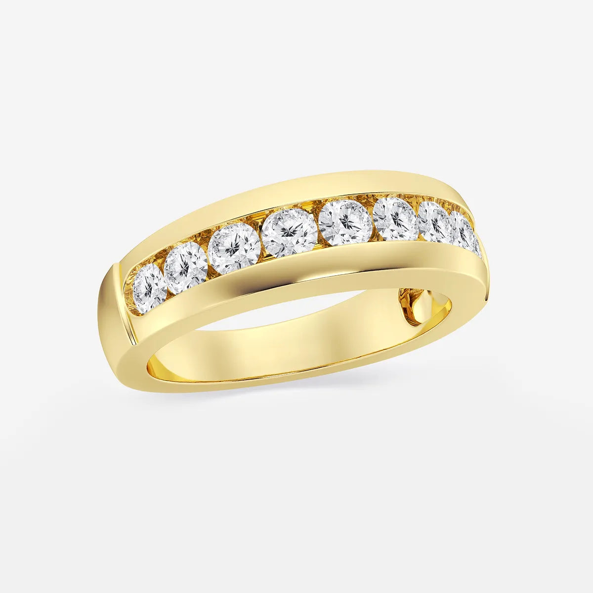 Novara Round Lab-Grown Diamond Nine-Stone Wedding Band