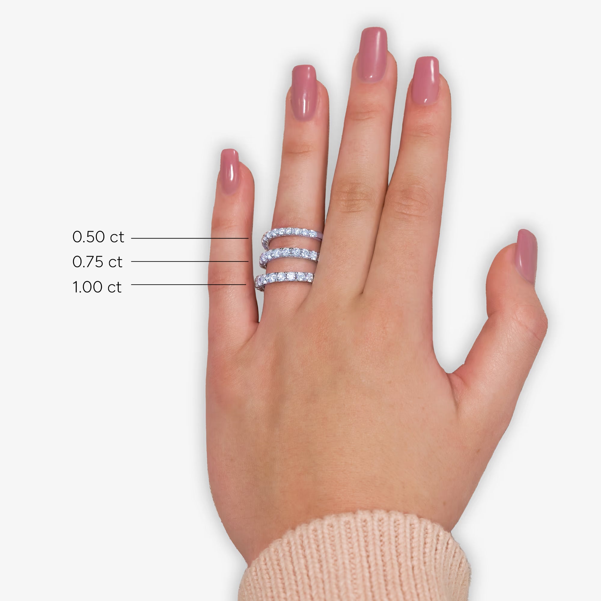 Virelle Round Lab-Grown Diamond Classic Four-Prong Wedding Band