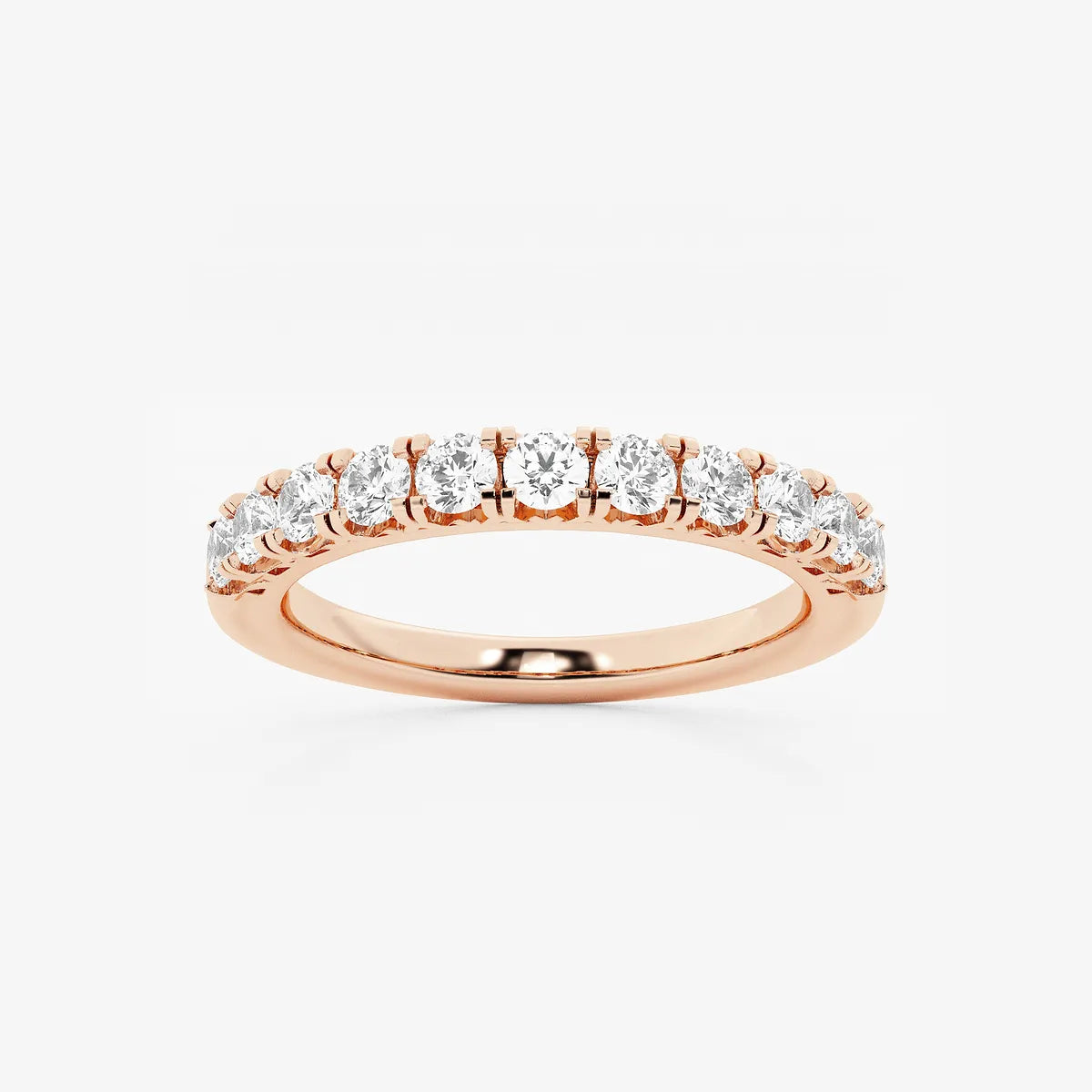 Virelle Round Lab-Grown Diamond Classic Four-Prong Wedding Band