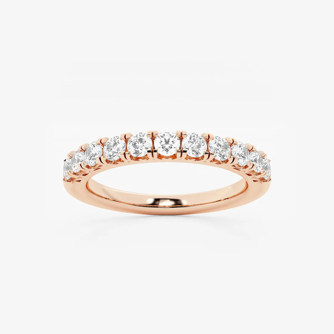 Virelle Round Lab-Grown Diamond Classic Four-Prong Wedding Band