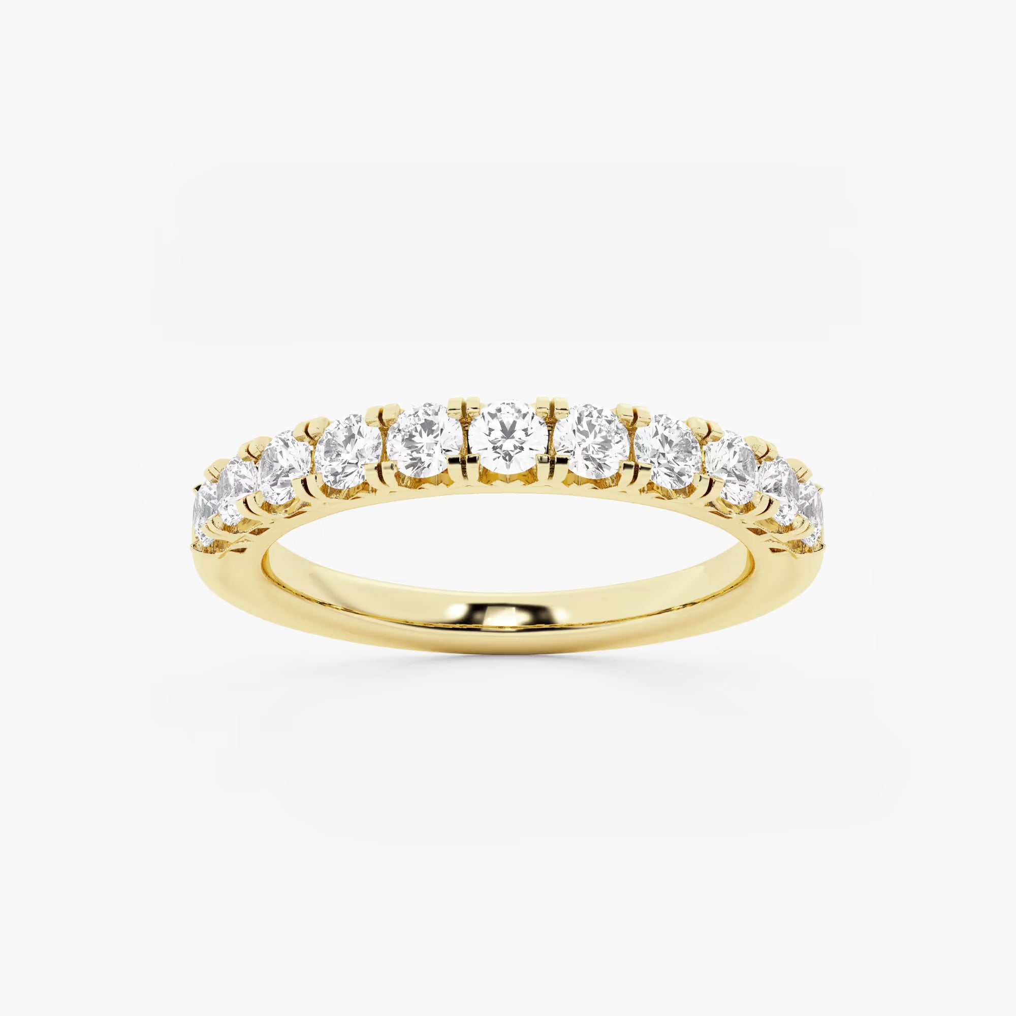 Virelle Round Lab-Grown Diamond Classic Four-Prong Wedding Band