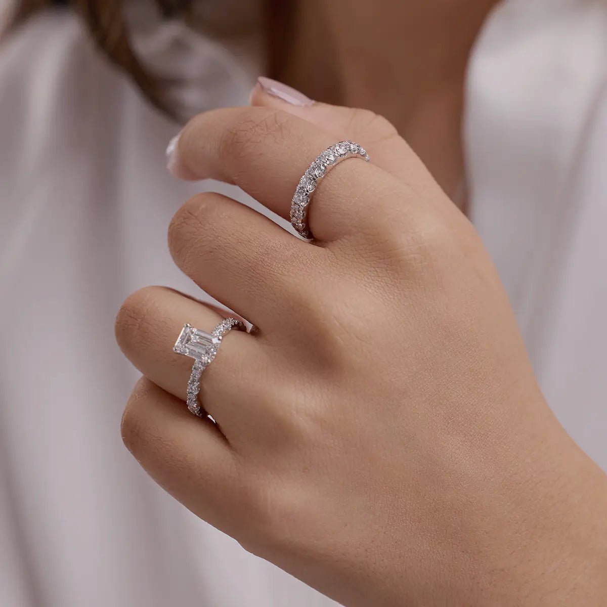 Eterna Prime Round Lab-Grown Diamond Eleven-Stone Wedding Band