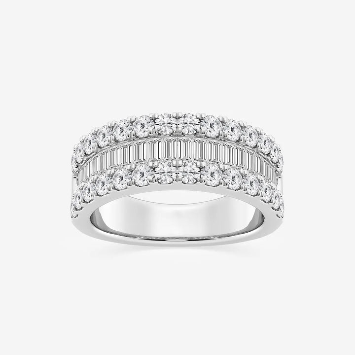 Rosélia Round & Baguette Lab-Grown Diamond Harmony Band