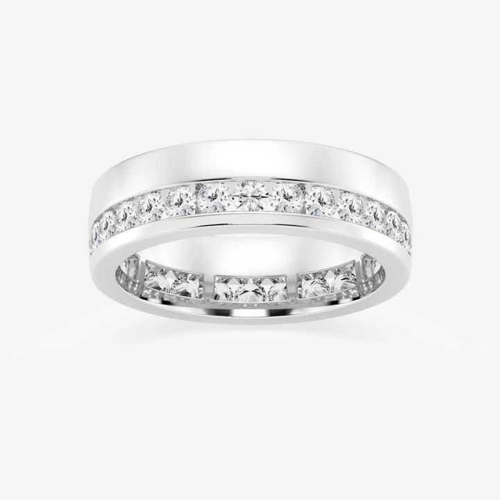 Luxorion Round Lab-Grown Diamond High Polish Men’s Eternity Band