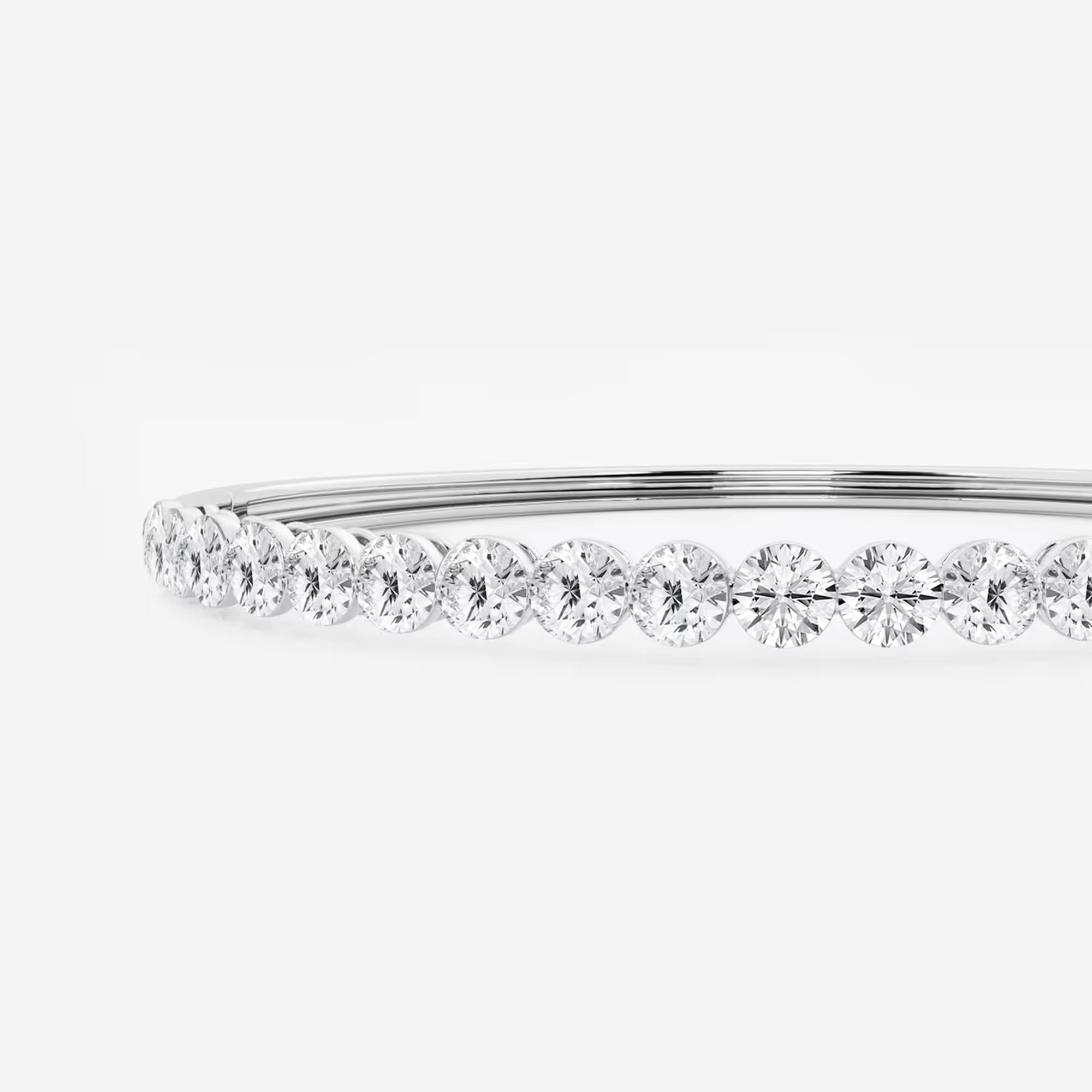 Boundless Orbit Invisible Set Lab Grown Diamond Bangle