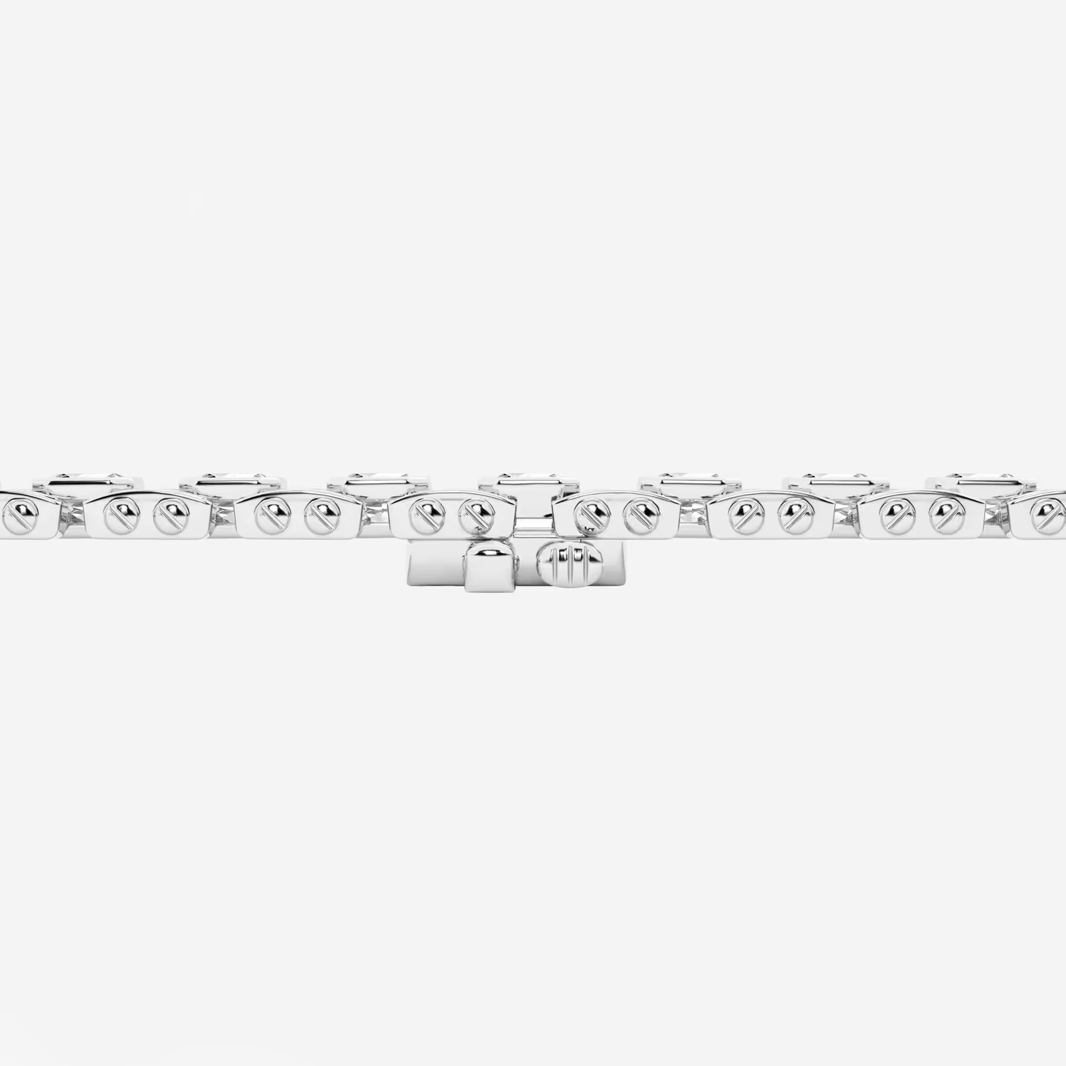 Harmony Link Asscher & Round Lab Grown Diamond Bracelet
