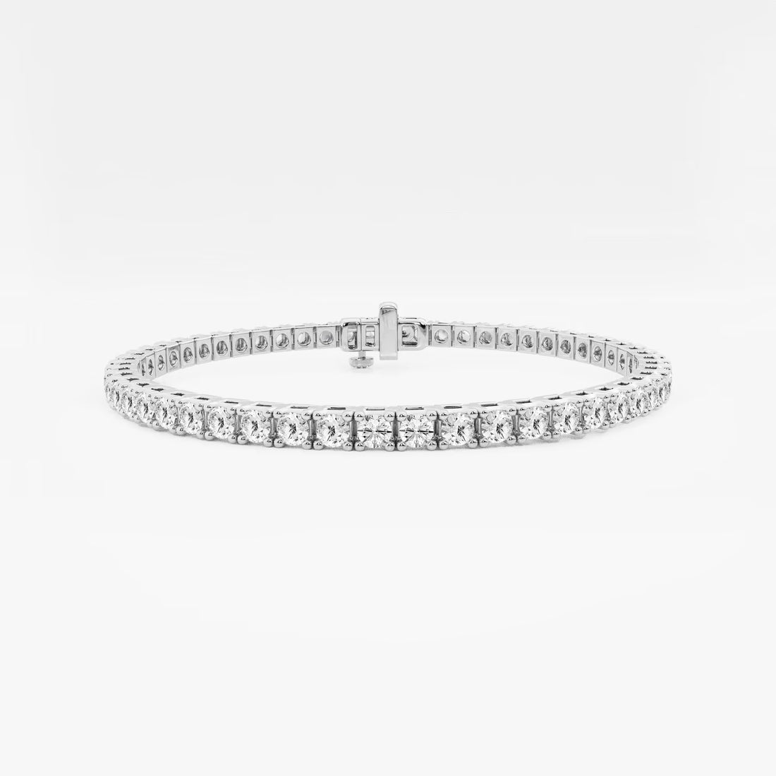 Celestique Round Lab Grown Diamond Four-Prong Box Tennis Bracelet