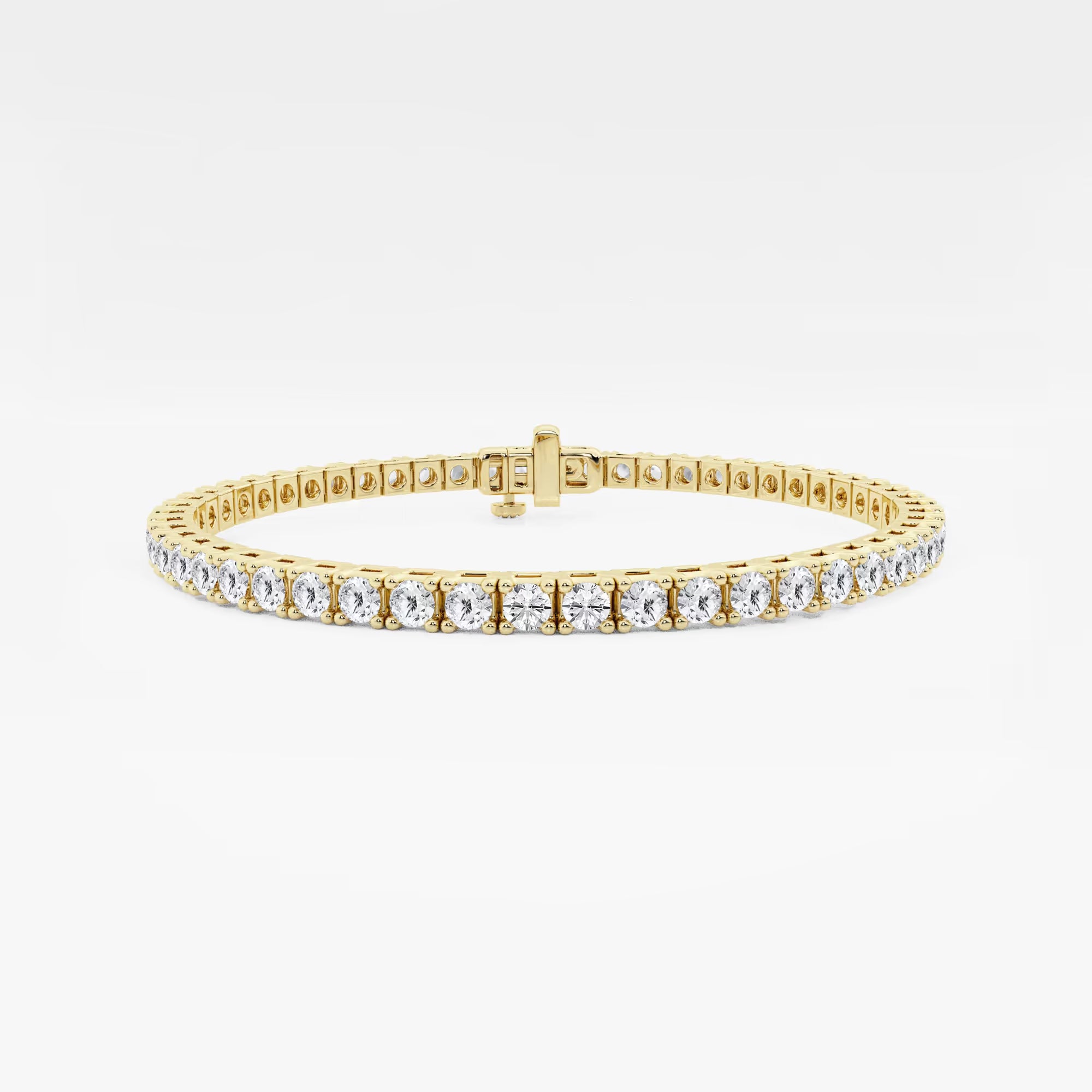 Celestique Round Lab Grown Diamond Four-Prong Box Tennis Bracelet