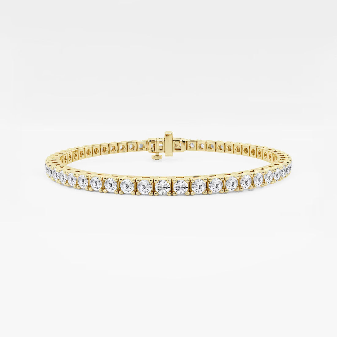 Celestique Round Lab Grown Diamond Four-Prong Box Tennis Bracelet