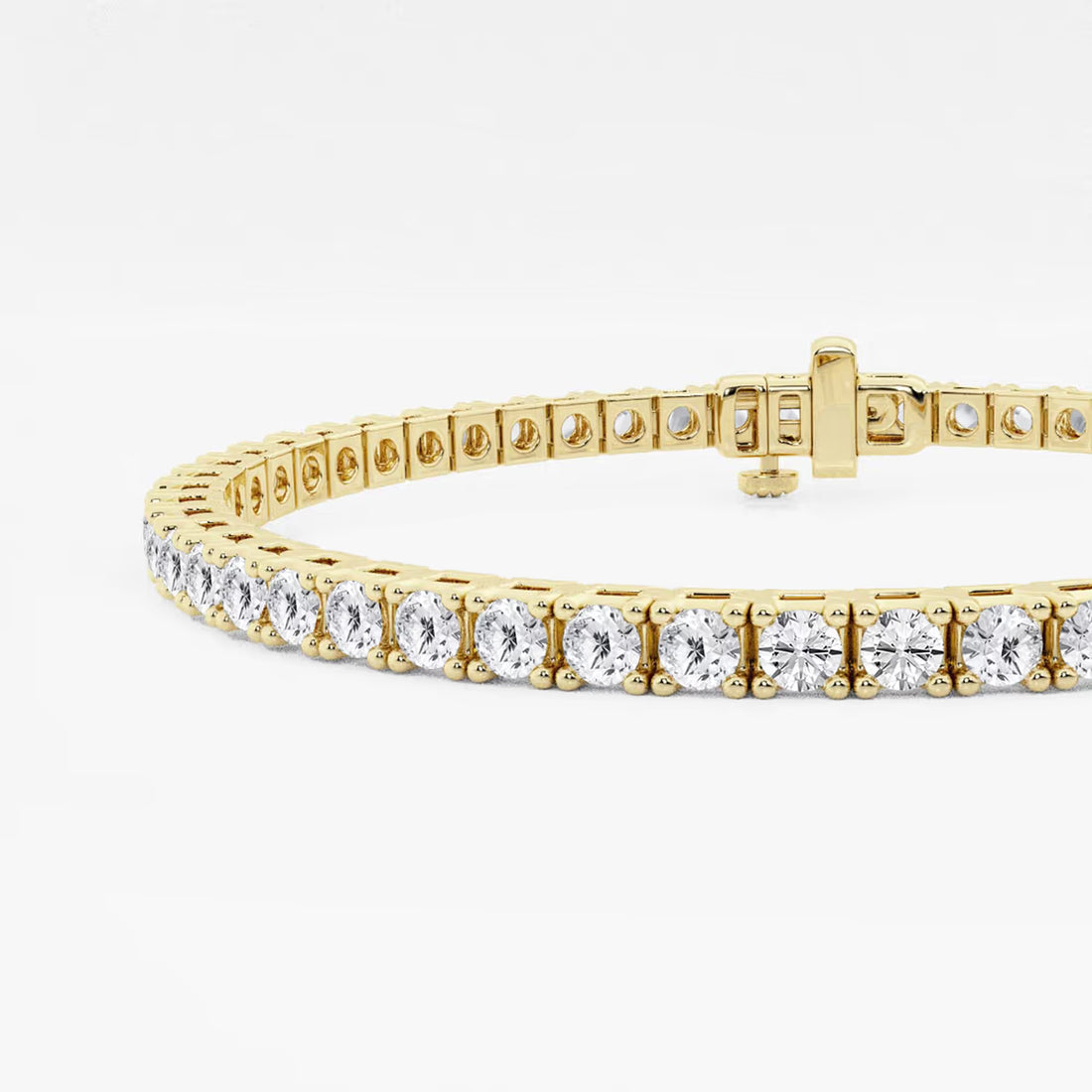 Celestique Round Lab Grown Diamond Four-Prong Box Tennis Bracelet